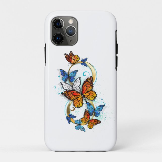 Coques Case-Mate iPhone Infinité de papillons monarques (Dos)