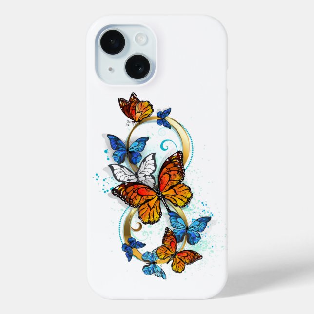 Coques Case-Mate iPhone Infinité de papillons monarques (Verso)