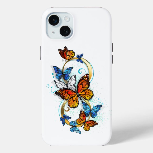 Coques Case-Mate iPhone Infinité de papillons monarques (Verso)