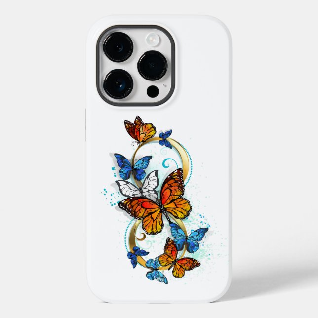 Coques Case-Mate iPhone Infinité de papillons monarques (Verso)