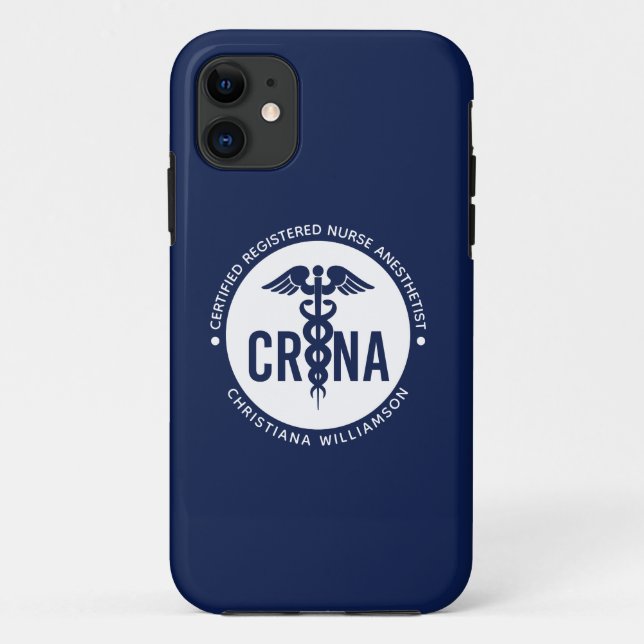 Coques Case-Mate iPhone Infirmière anesthésiste certifiée CRNA personnalis (Dos)
