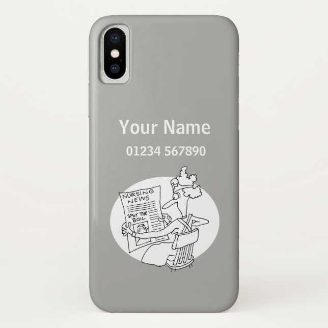 Coques Case-Mate iPhone Infirmière - Caricature à thème Médicale (Dos)