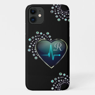 Case-Mate iPhone Case Infirmière Coeur et bijoux EKG