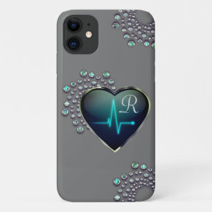 Case-Mate iPhone Case Infirmière Coeur et bijoux EKG