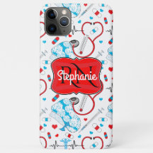 Infirmière Cute Stethoscope | Nom du Motif Dr EKG