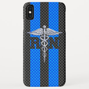 Etui iPhone Case-Mate Infirmière inscrite RN Silver Caduceus
