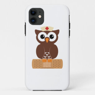 Etui iPhone Case-Mate Infirmière Owl (avec bandaid)