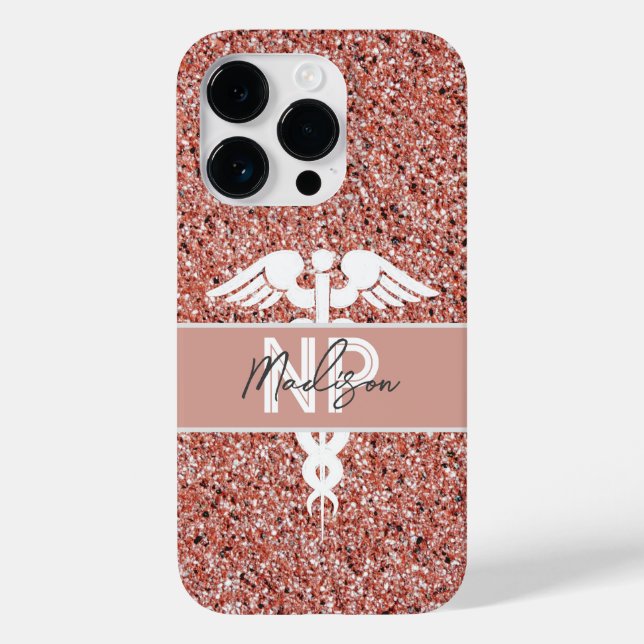 Coques Case-Mate iPhone Infirmière personnalisée Praticien Rose Parties sc (Verso)