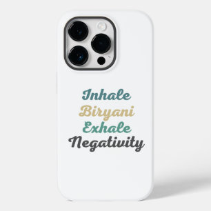 Coque Pour iPhone 14 Pro Inhale Biryani Exhale Négativité Téléphone