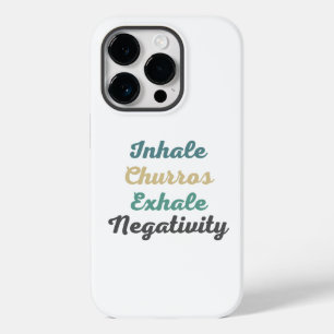 Coque Pour iPhone 14 Pro Inhale Churros Exhale Négativité