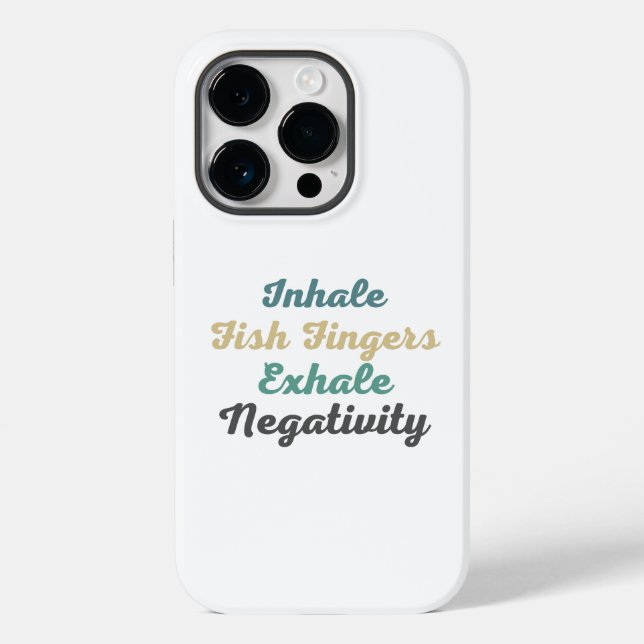 Coques Case-Mate iPhone Inhale Poisson Doigts Exhale Négativité Téléphone  (Verso)