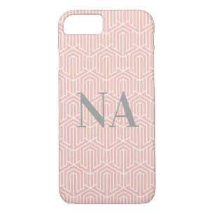 Case-Mate iPhone Case Initiale/monogramme géométriques en pastel