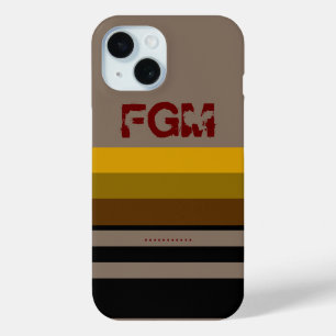 Coque Pour iPhone 15 Initiales de nom trié