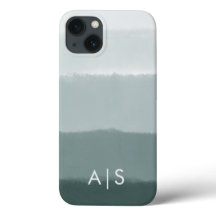 Initiales monogrammes Élégantes Ombre d'épinette l
