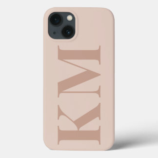 Case-Mate iPhone Case Initiales monogrammes personnalisées boho blush mi