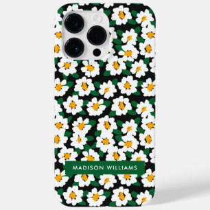 Coque Pour Pour iPhone 14 Pro Max Inscription modifiable Fleurs Minimaliste Coque-Ma