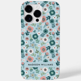 Coque Pour Pour iPhone 14 Pro Max Inscription modifiable Fleurs Minimaliste Coque-Ma