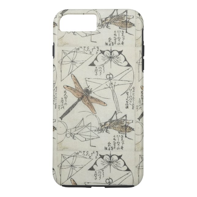 Coques Case-Mate iPhone Insectes de Katsushika Hokusai (Dos)