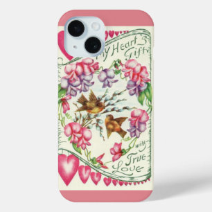 Coque Pour iPhone 15 Inséparables Vintage Saint-Valentin Coque-Mate Pho
