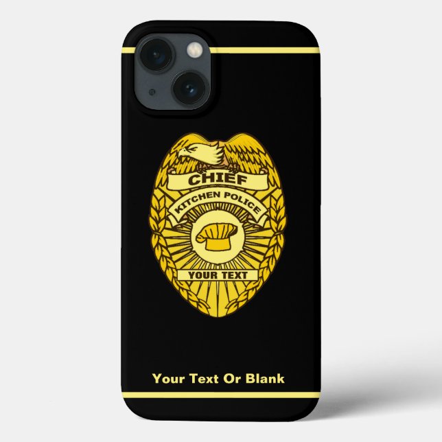 Coques Case-Mate iPhone Insigne du chef de la police de cuisine (Verso)