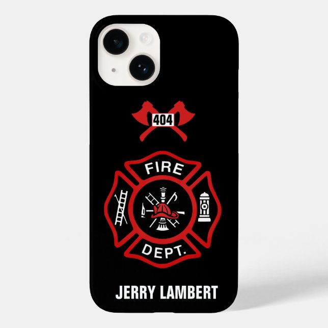 Coques Case-Mate iPhone Insigne du service d'incendie personnalisé (Verso)