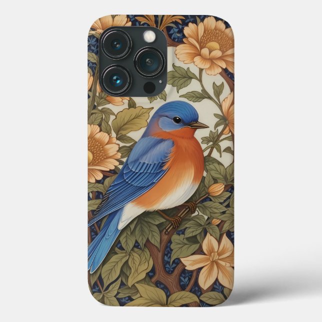 Coques Case-Mate iPhone Inspiration de l'élégant oiseau bleu de l'Est Will (Verso)