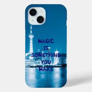Coque Pour iPhone 15 Inspiration espoir citation ville nuit
