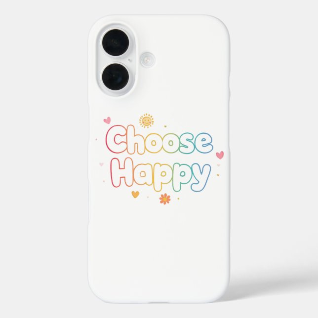 Coques Case-Mate iPhone Inspirational and Cheerful Positive Message (Verso)