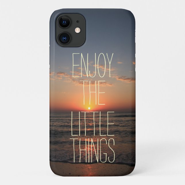 Coques Case-Mate iPhone Inspirationnel Profitez de la petite citation (Dos)