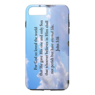 COQUE iPhone 7 PLUS INSPIRING JOHN 3:16 PHOTO