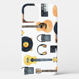 Case-Mate iPhone Case Instruments de musique : aquarelle transparente