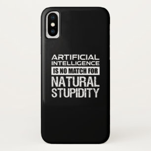 Case-Mate iPhone Case Intelligence Artificielle Stupidité Naturelle Dr