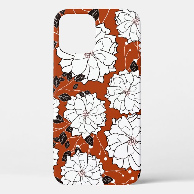 Coques Case-Mate iPhone Invitation florale : Mariage Abstrait (Verso)