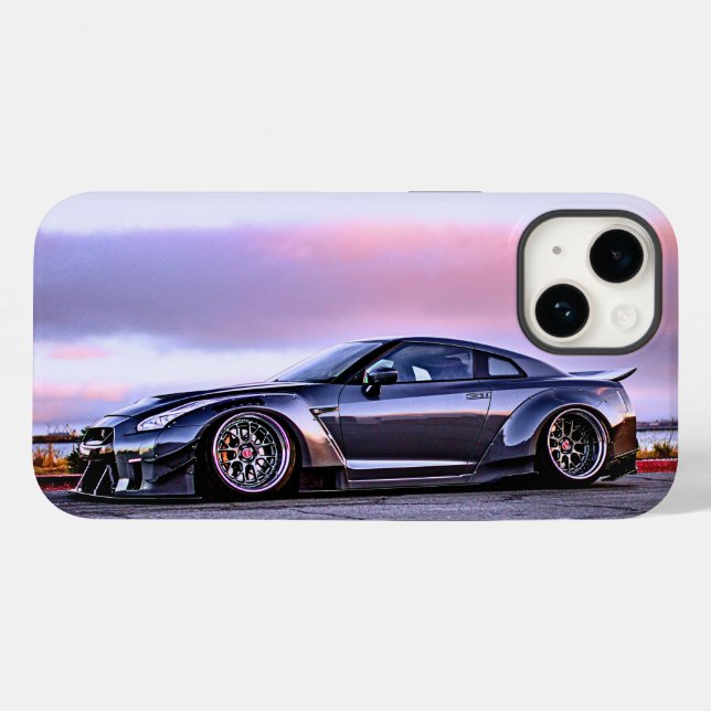 Coques Case-Mate iPhone iphone14 bord de route à l'horizon sport voiture c (Verso (horizontal))