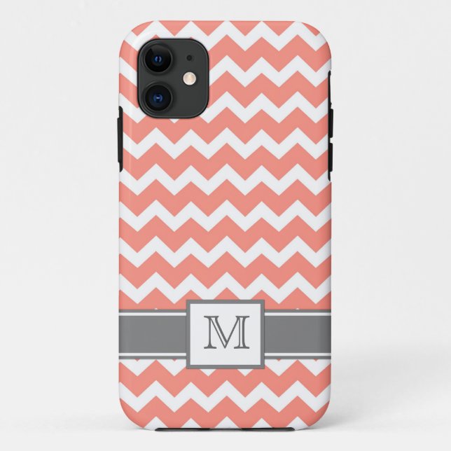 Coques Case-Mate iPhone iPhone5 monogramme fait sur commande Chevron de (Dos)