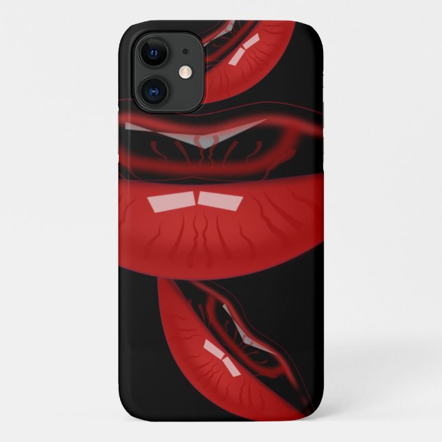 Coques Case-Mate iPhone iPhone 11 lèvres Coque-Kissable (Dos)