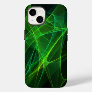 iphone 14 coques abstraits noir vert