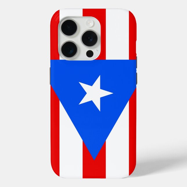 Coques Case-Mate iPhone iPhone 15 Pro Case-Mate, Puerto Rico flag (Verso)
