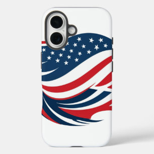 Coques iPhone 16 iphone 16 cas de téléphone drapeau américain