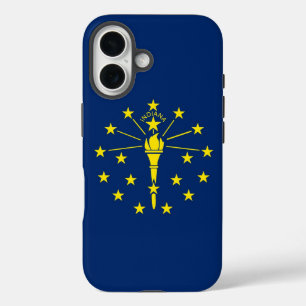 Coques iPhone 16 iPhone 16 Coque-Mate avec drapeau Indiana