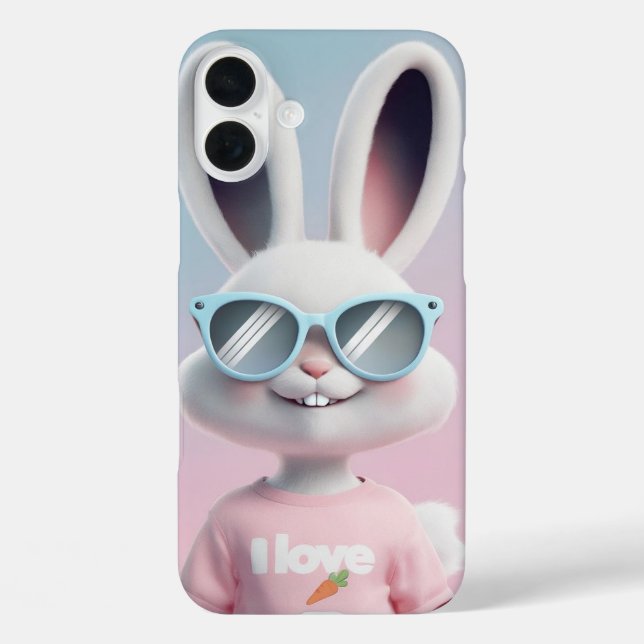 Coques Case-Mate iPhone iPhone 16 Plus Cute bunny case (Verso)