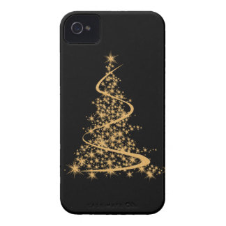 Étui iPhone 4 iPhone 4 Case Glitzy Gold Xmas