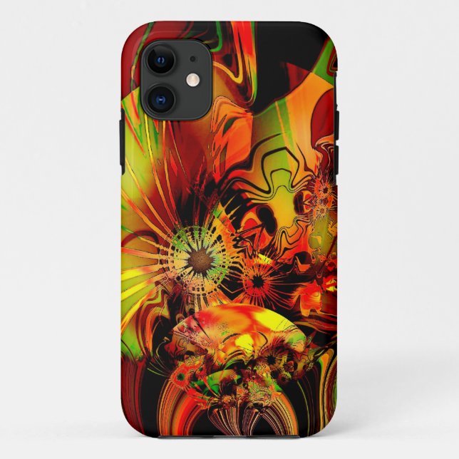 Coques Case-Mate iPhone iPhone 5 Abstrait jaune vert or (Dos)