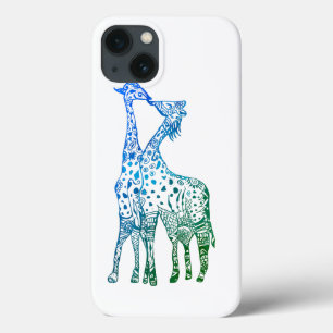 Etui iPhone Case-Mate iPhone 6/6, Tough Xtreme Blue Green Giraffes
