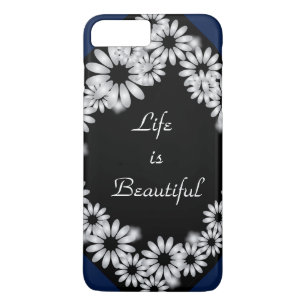 Coque iPhone 8 Plus/7 Plus iPhone 7 P "La vie est belle"Caisson de téléphon