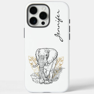 Coques iPhone 16 Pro Max iPhone chic moderne Elephant
