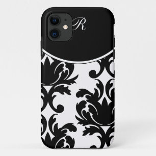 Coque Case-Mate Pour iPhone iPhone de monogramme de damassé 5 cas