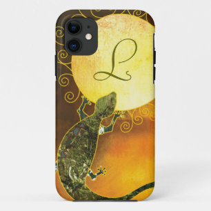 Coque Case-Mate Pour iPhone iPhone décoré d'un monogramme 5/5S de Gecko de