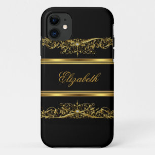 Coque Case-Mate Pour iPhone iPhone Elegant Classy Gold Floral