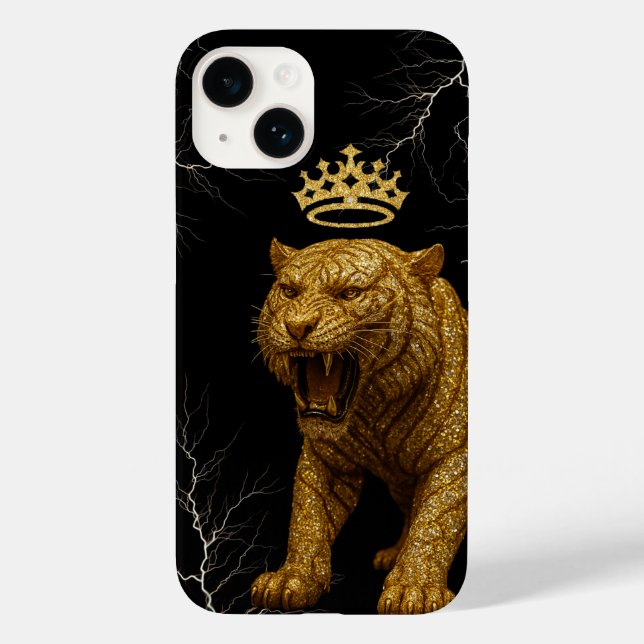 Coques Case-Mate iPhone iPhone / iPad case  Furious Golden King Tiger with (Verso)